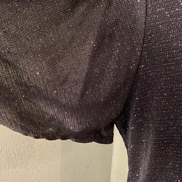 Helen Blake black sparkly cap sleeve Top - Picture 5 of 12